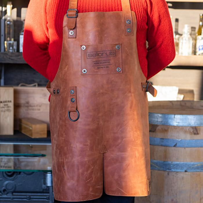 Захисний шкіряний фартук